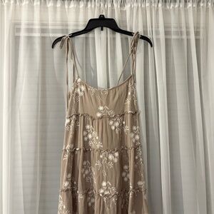 Dry Goods Beige Floral Mini Dress